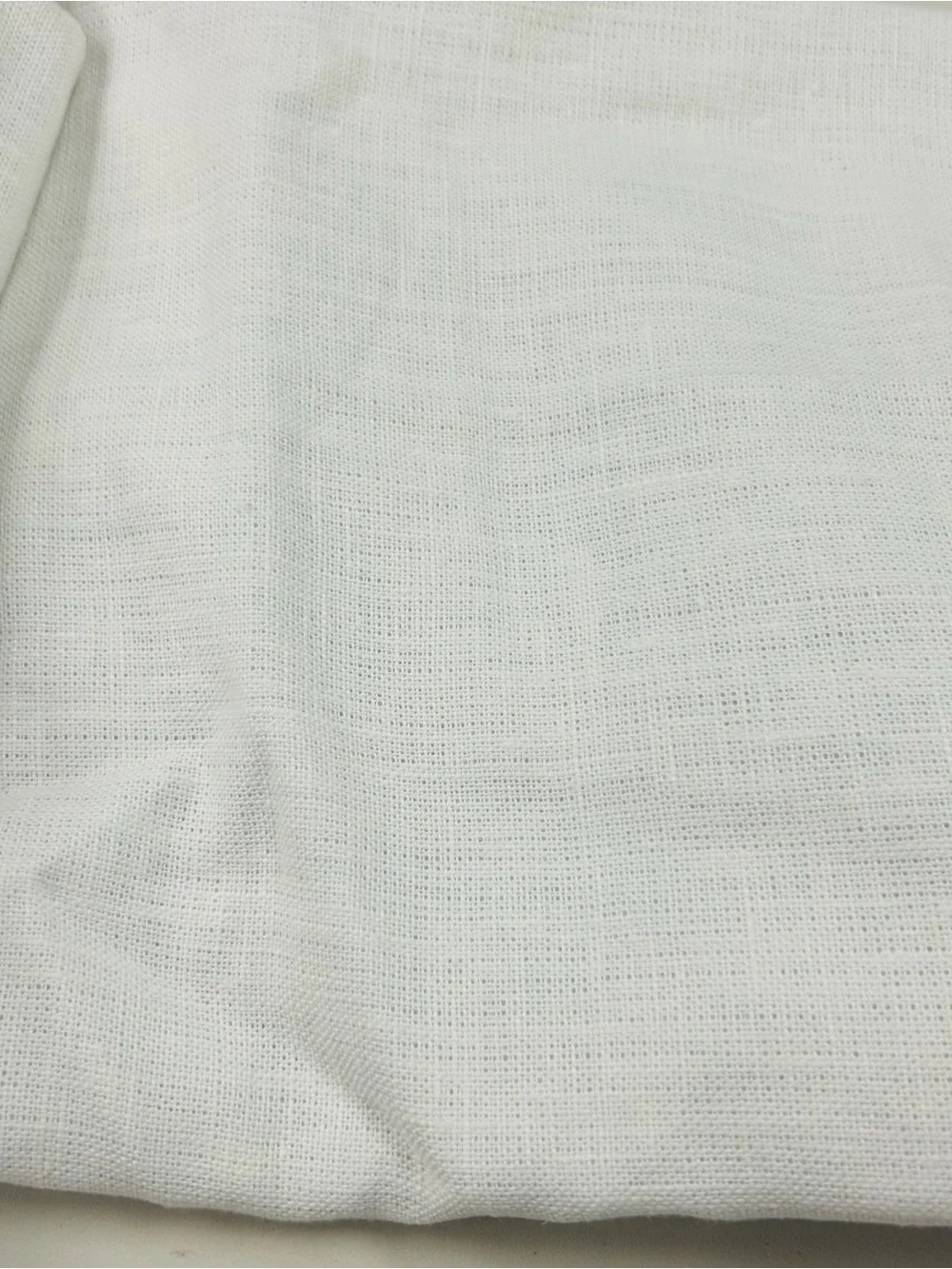 NWT QUINCE Set 2 48x84 Heavyweight European Linen Blackout Curtains White 8308